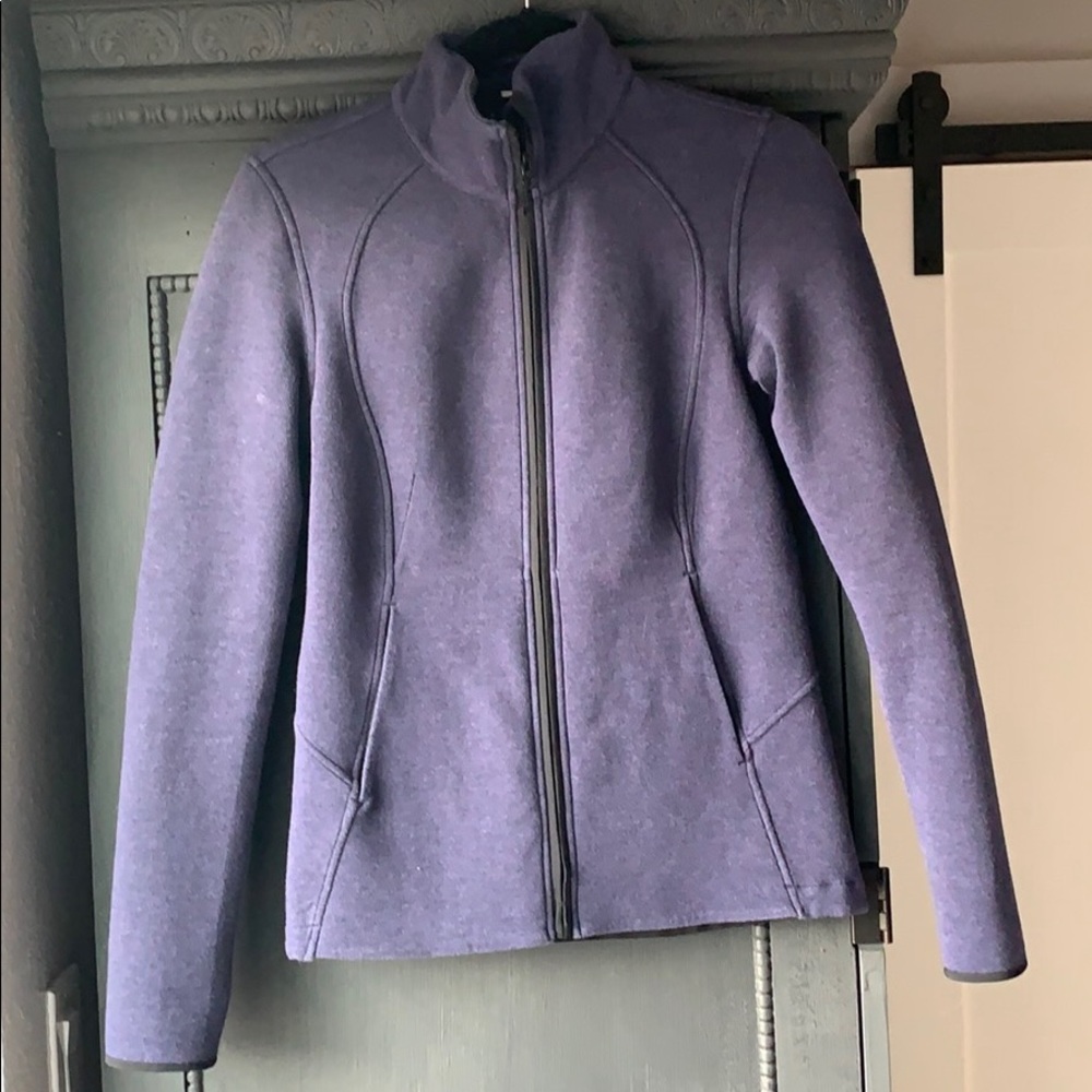 Lululemon purple zip up jacket with thumb holes